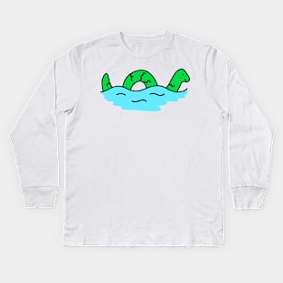 Sunny Sea Serpent Kids Long Sleeve T-Shirt